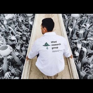 LRG Lifted Research Group White Windbreaker